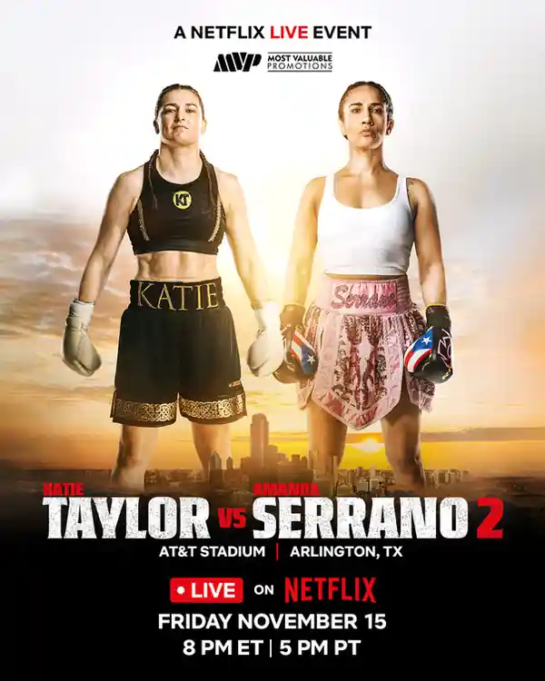 Countdown: Taylor vs Serrano streaming release poster