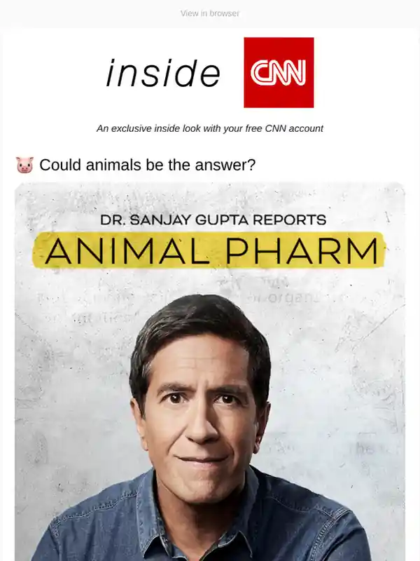 Dr. Sanjay Gupta Reports: Animal Pharm streaming release poster