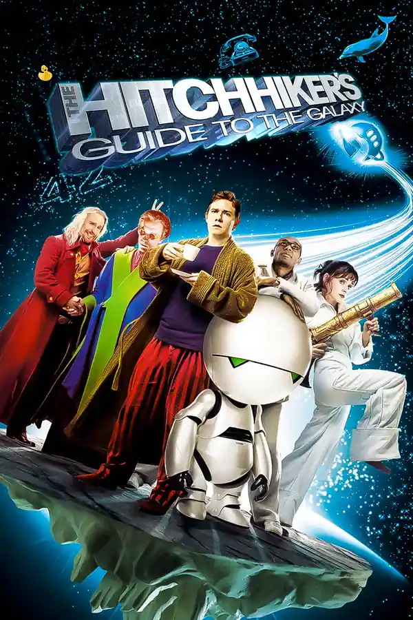 The Hitchhiker's Guide To The Galaxy streaming release poster